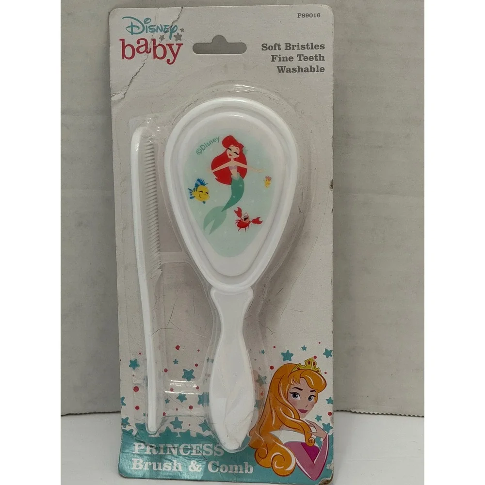 Disney Baby Princess Ariel Brush and Comb Set Little Mermaid White P89016